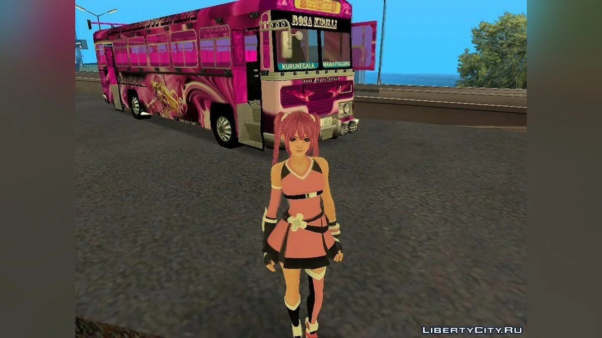Bus in rosa Farbe / GTA San Andreas