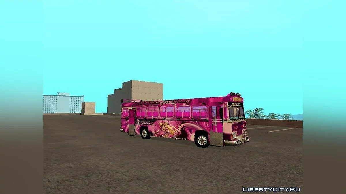 Bus in rosa Farbe / GTA San Andreas
