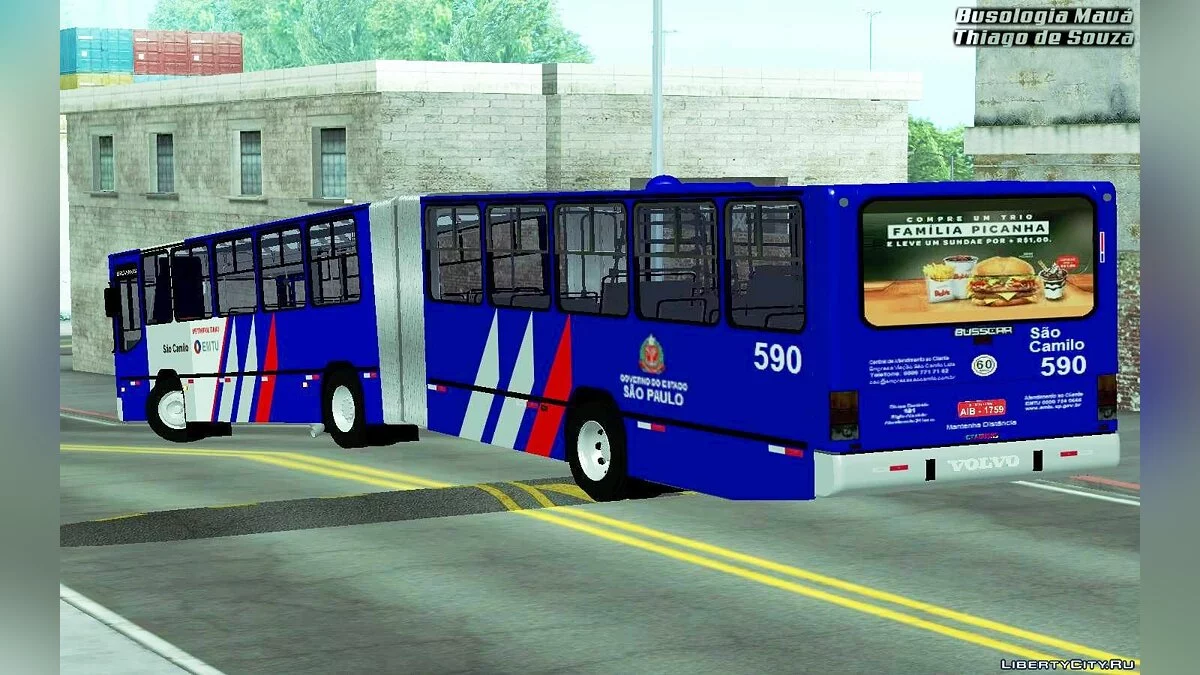 Busscar Urbanus Articulado - Viação São Camilo / GTA San Andreas