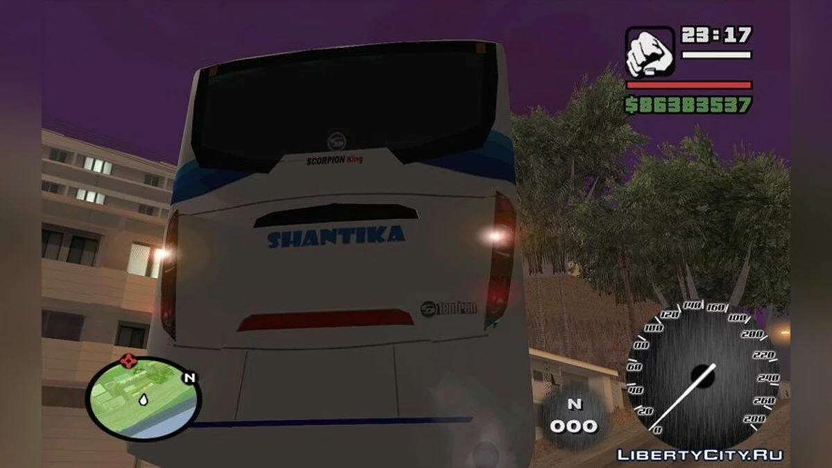 ÔNIBUS SHANTIKA Scorpion King Indonésio / GTA San Andreas