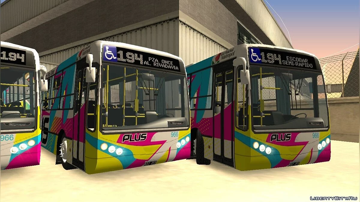 Metalpar Iguazu MB OH1718L - 194 Plus线路 / GTA San Andreas