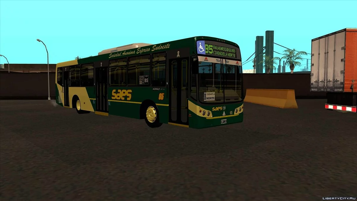 Todo Bus Agrale MT17 Линия 85 / GTA San Andreas