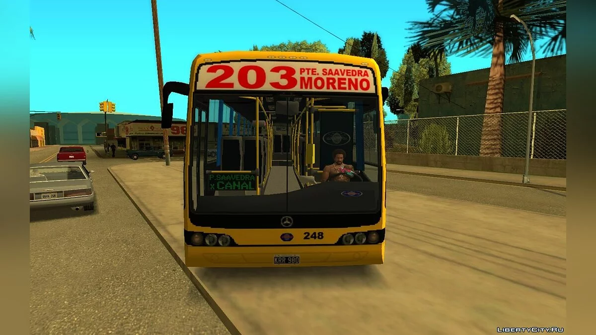 Nuovobus Bam-Bam MB OH1723L - Línea 203 Azul Sata / GTA San Andreas