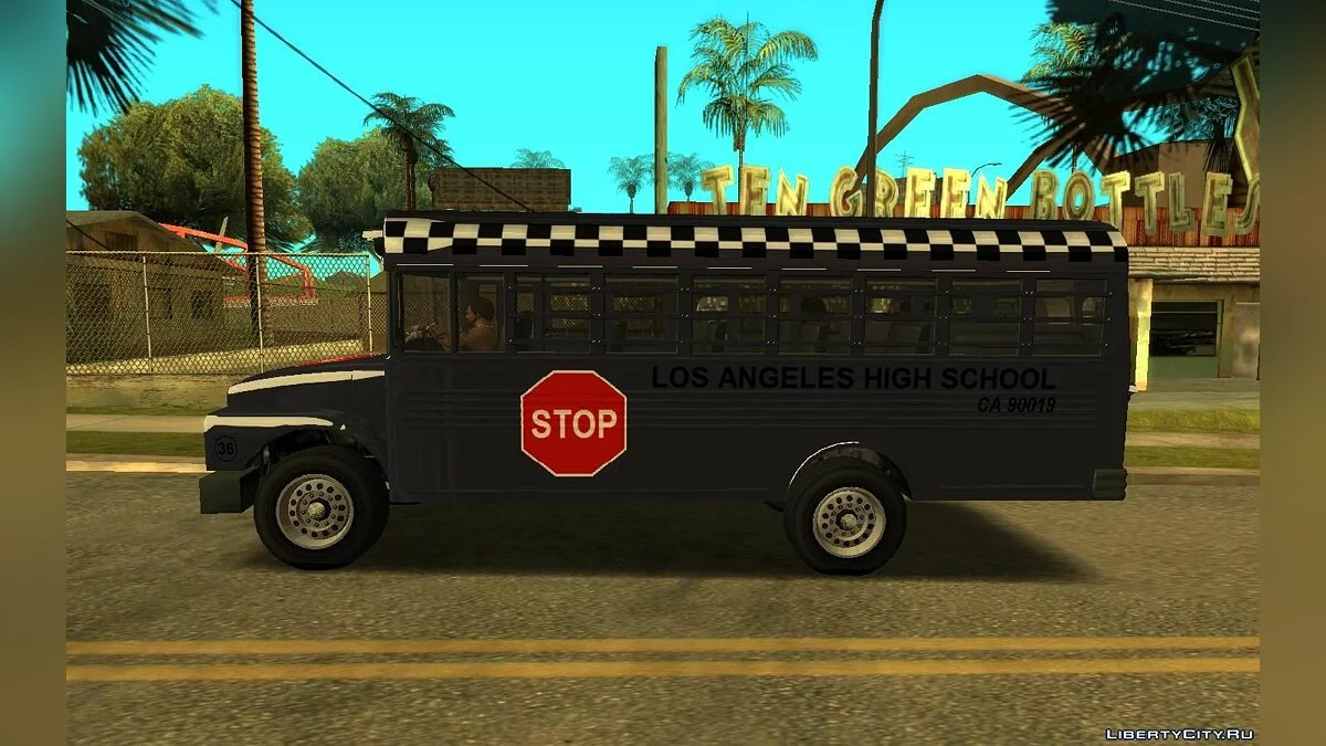 GTA 5 Vapid School Bus Los Angeles v1.0 / GTA San Andreas