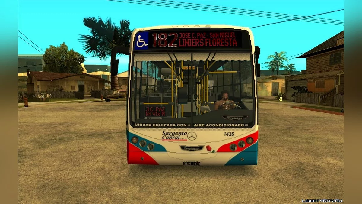 Metalpar Iguazu MB OH1618L - Лінія 182 / GTA San Andreas