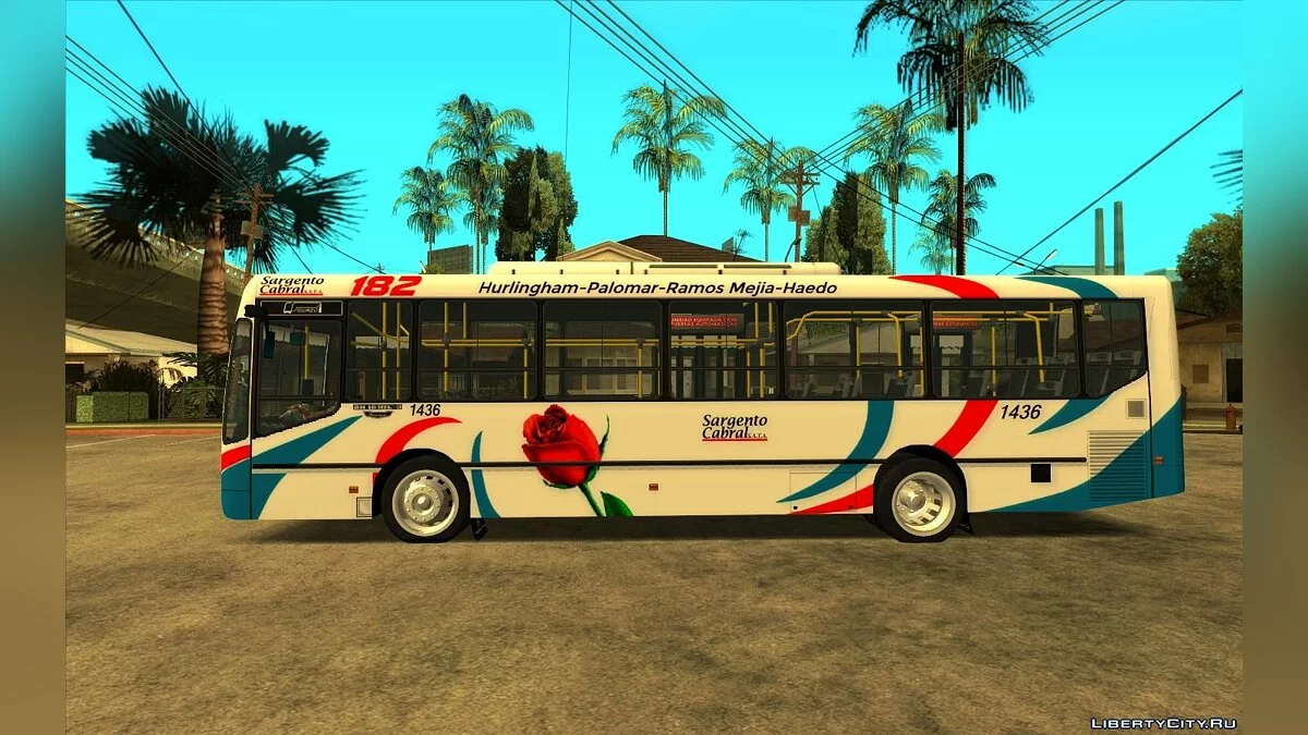 Metalpar Iguazu MB OH1618L - Лінія 182 / GTA San Andreas