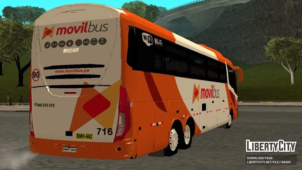 IRIZAR I6 3.90 - BUS GERAK / GTA San Andreas