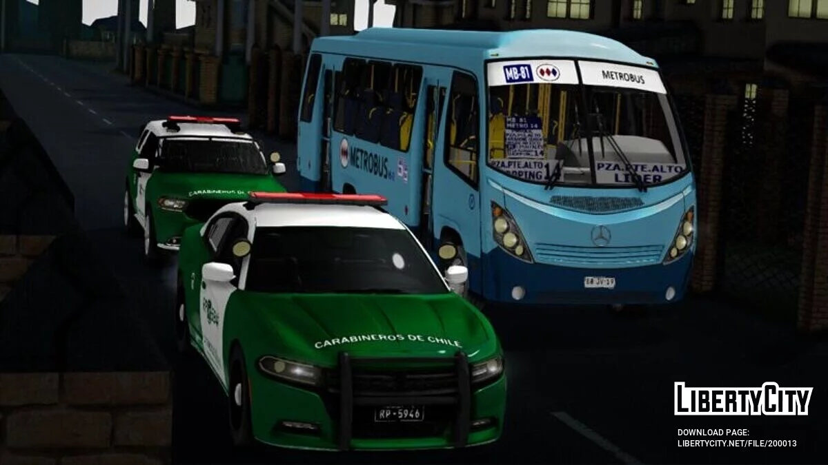 MetroBus (Santiago de Chile) / GTA San Andreas