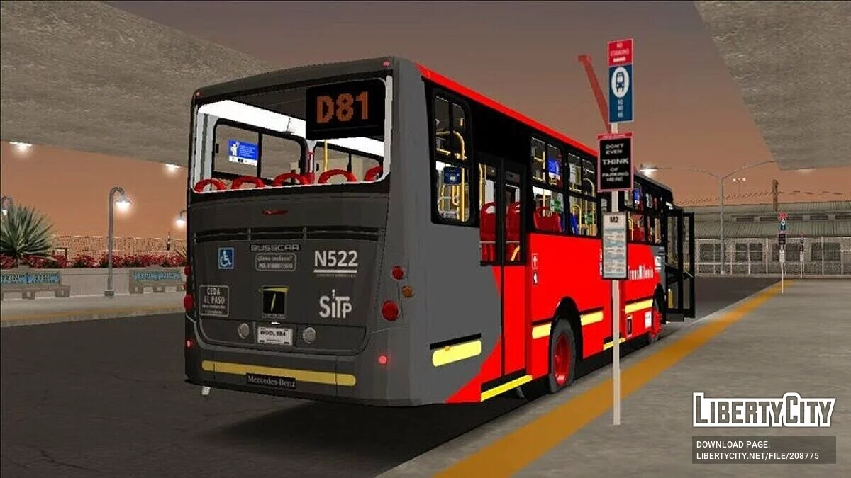 Busscar Urbanuss Pluss S3 Dual TransMilenio / GTA San Andreas