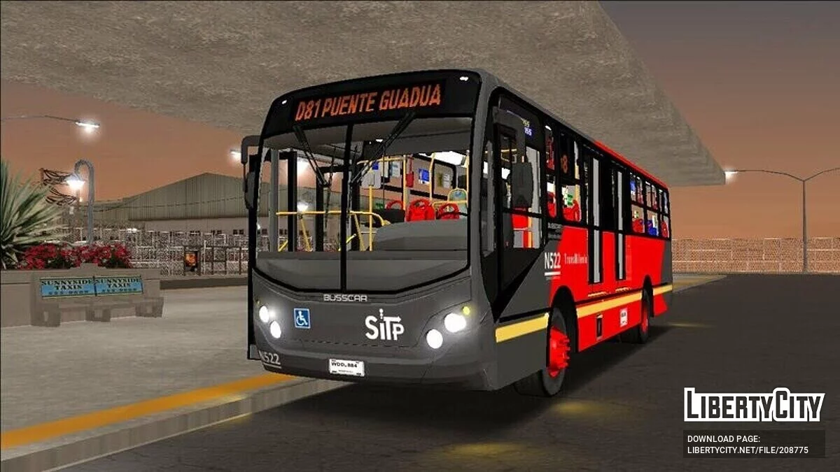 Busscar Urbanuss Pluss S3 Dual TransMilenio / GTA San Andreas