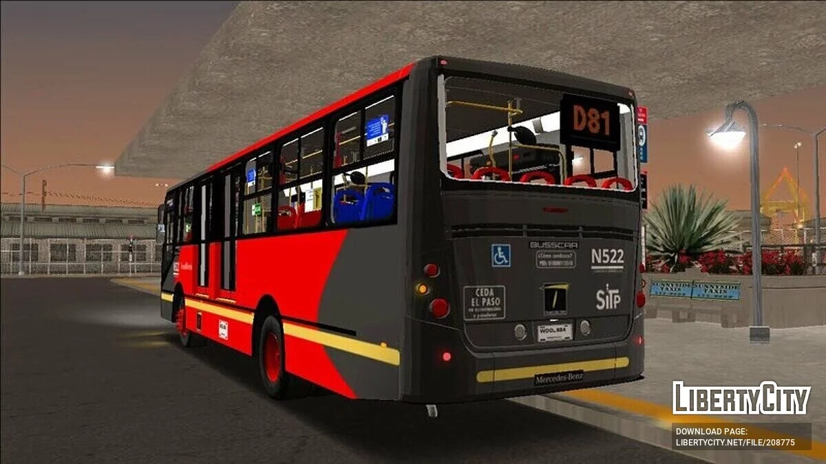Busscar Urbanuss Pluss S3 Dual TransMilenio / GTA San Andreas