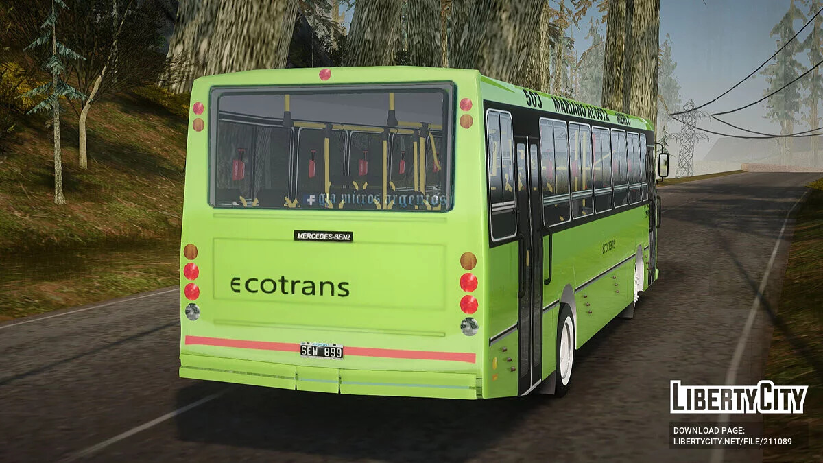 Bus La Favorita Ecotrans / GTA San Andreas