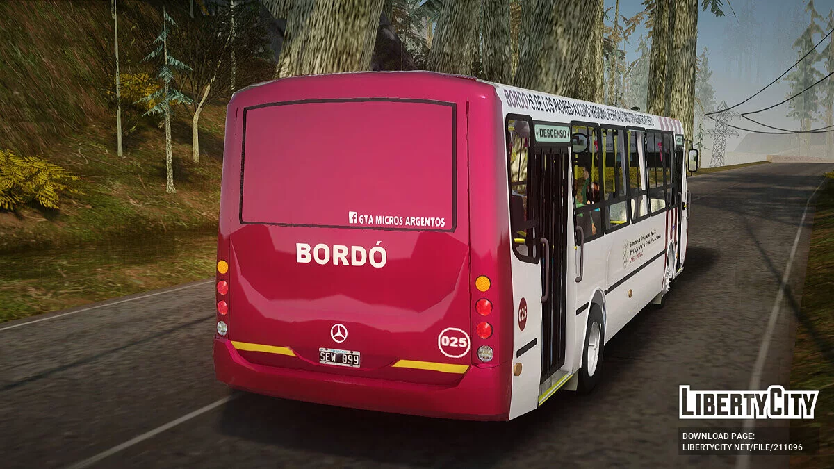 Metalpar Tronador Linea Bordó GTA Micros Argento / GTA San Andreas