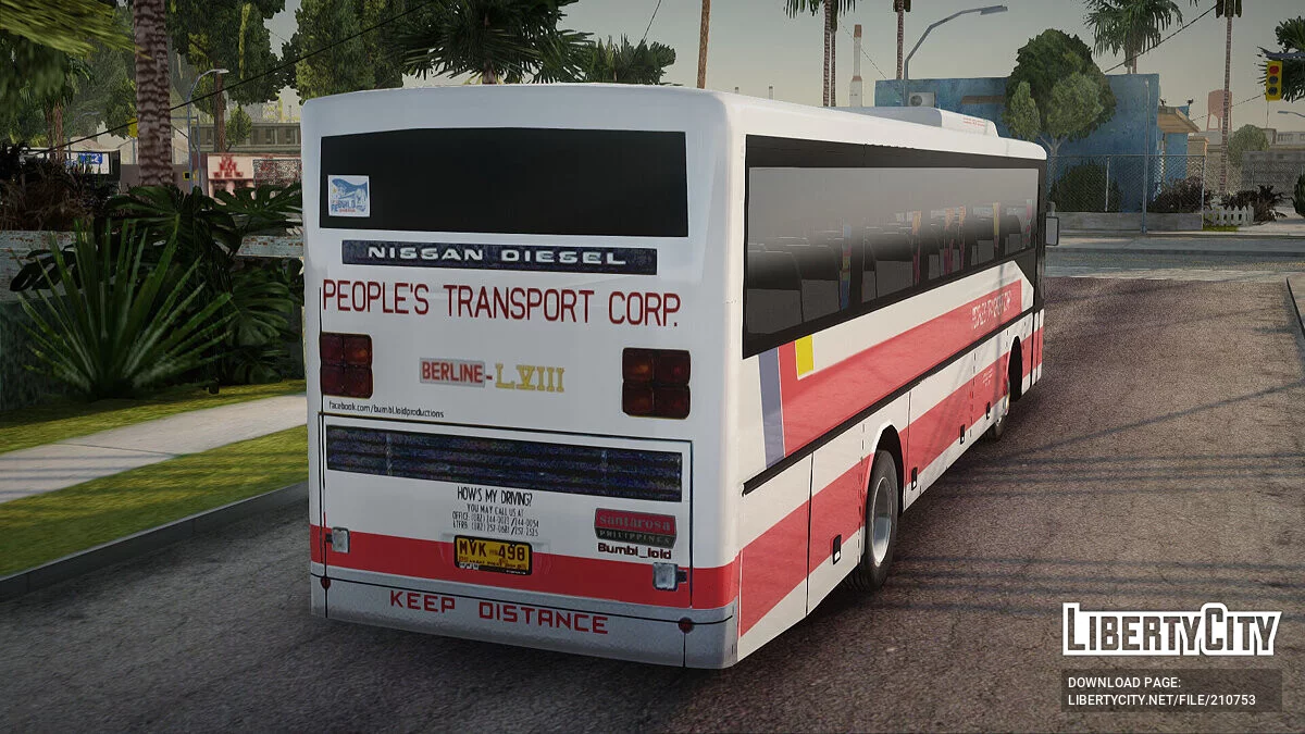 Nissan Diesel UD Korporacja Transportu Ludzi / GTA San Andreas
