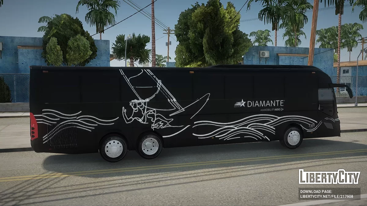 Estrella de oro Diamante Volvo 9800 / GTA San Andreas