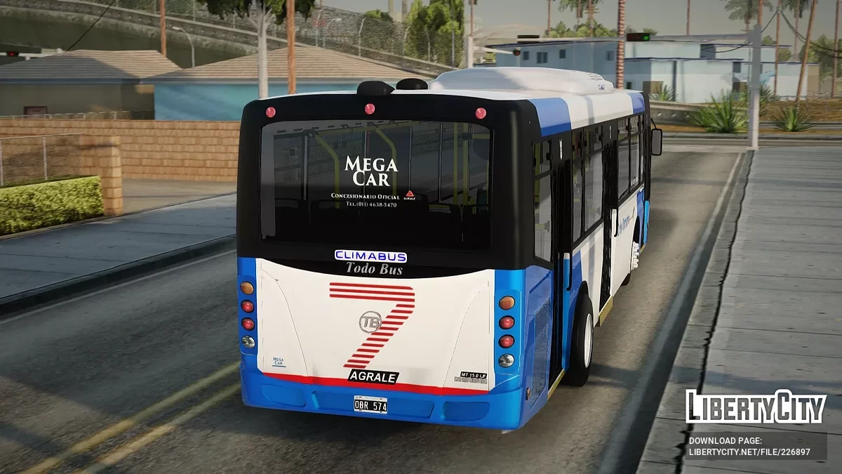 TodoBus Agrale MT15 Línea 7 / GTA San Andreas