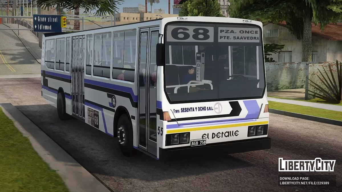 El Detalle OA101 Лінія 68 Внутрішній 55 / GTA San Andreas
