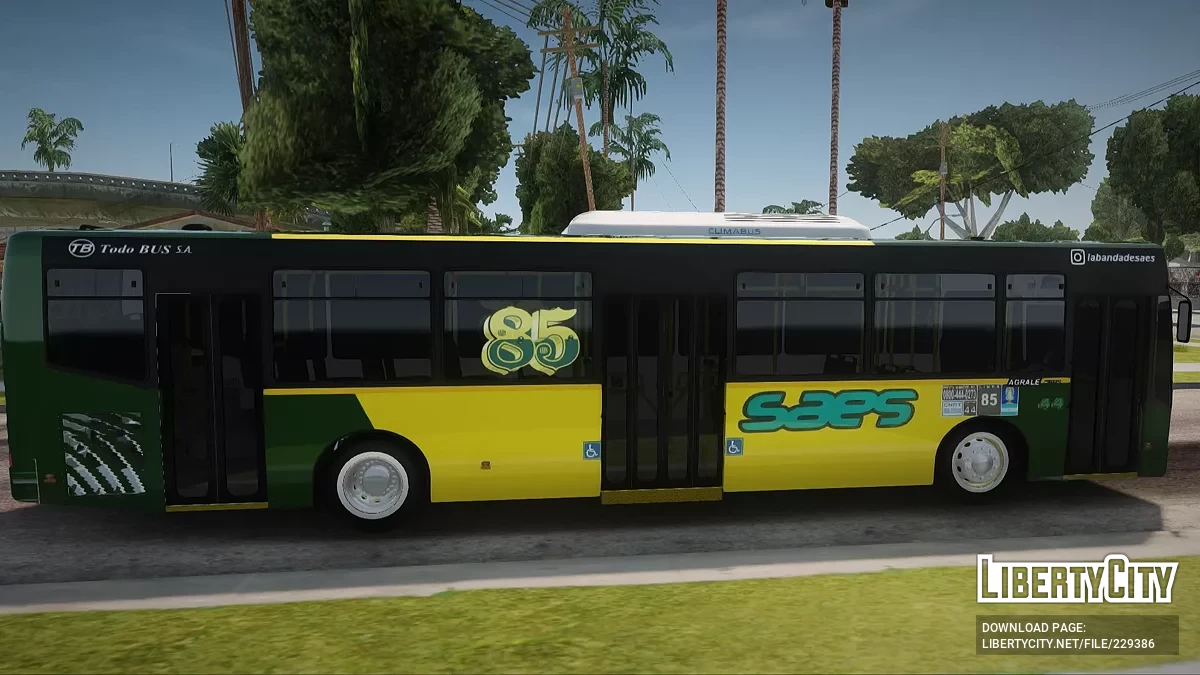 Лінія 85 Todo Bus Agrale MT17 Внутрішній 44 / GTA San Andreas