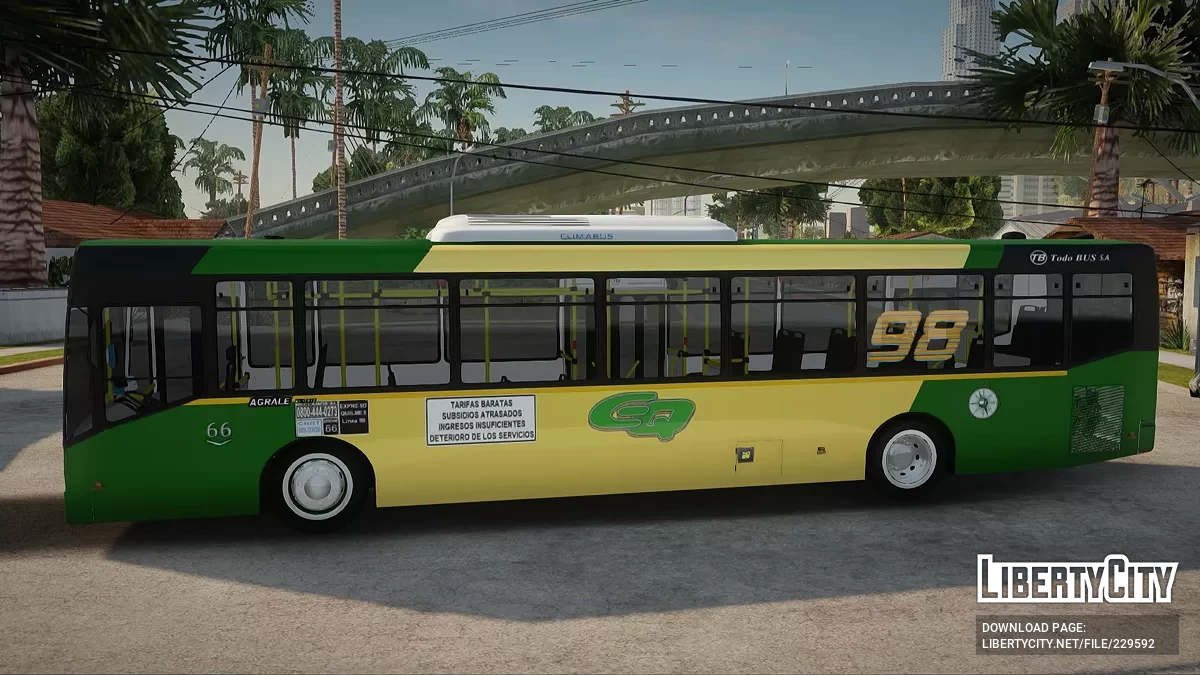 Лінія 98 Todo Bus Agrale MT17 / GTA San Andreas