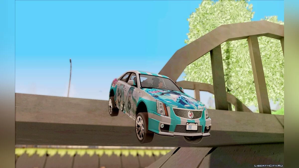 Cadillac CTS-V Sedan 2009 - Miku Hatsune Itasha / GTA San Andreas