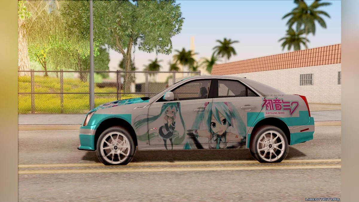 Cadillac CTS-V Sedan 2009 - Miku Hatsune Itasha / GTA San Andreas