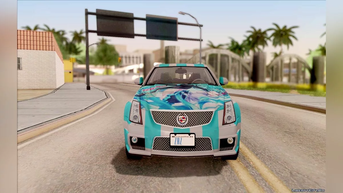 Cadillac CTS-V Sedan 2009 - Miku Hatsune Itasha / GTA San Andreas