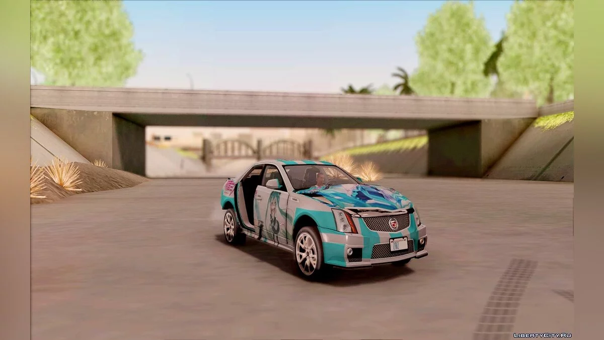 Cadillac CTS-V Sedan 2009 - Miku Hatsune Itasha / GTA San Andreas