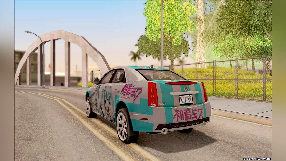 Cadillac CTS-V Sedan 2009 - Miku Hatsune Itasha / GTA San Andreas