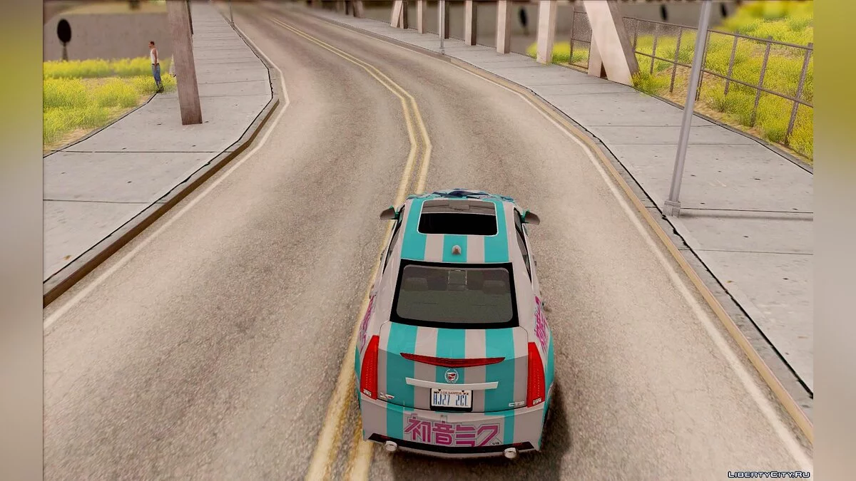 Cadillac CTS-V Sedan 2009 - Miku Hatsune Itasha / GTA San Andreas