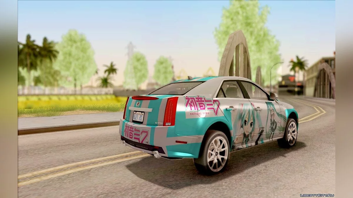 Cadillac CTS-V Sedan 2009 - Miku Hatsune Itasha / GTA San Andreas