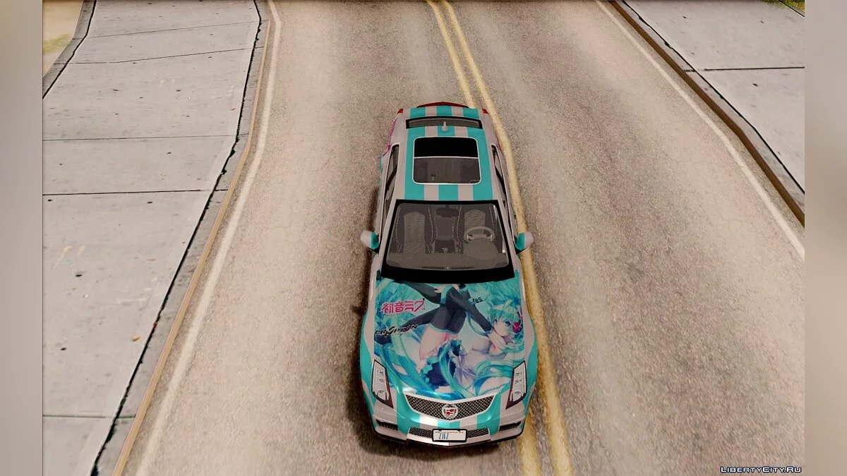 Cadillac CTS-V Sedan 2009 - Miku Hatsune Itasha / GTA San Andreas