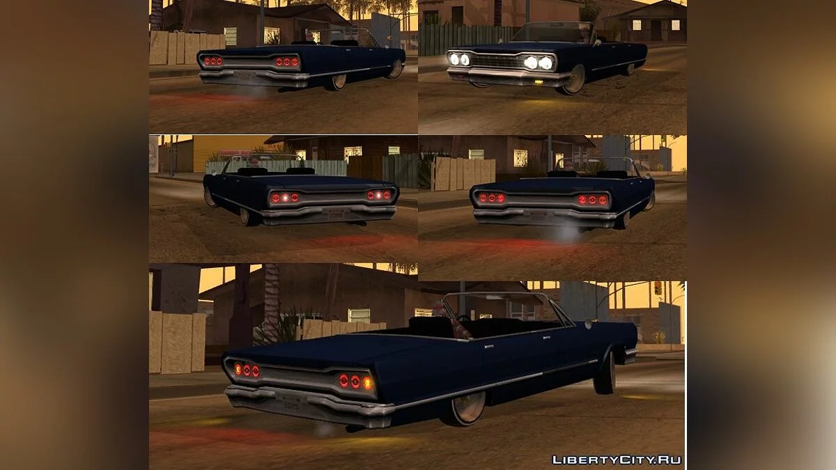 Оригінальні автомобілі San Andreas адаптовані до ImVehFt / GTA San Andreas