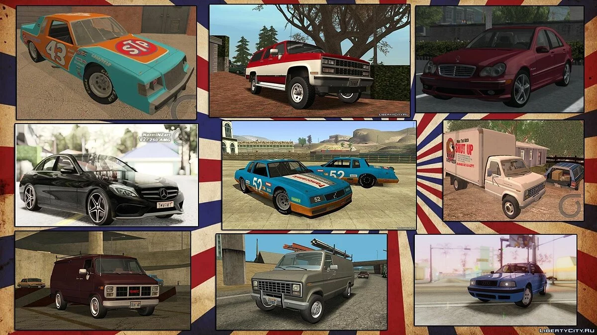 Пак божевільних автомобілів від Eddie v4.0 (оновлення від 10.01.2021) / GTA San Andreas