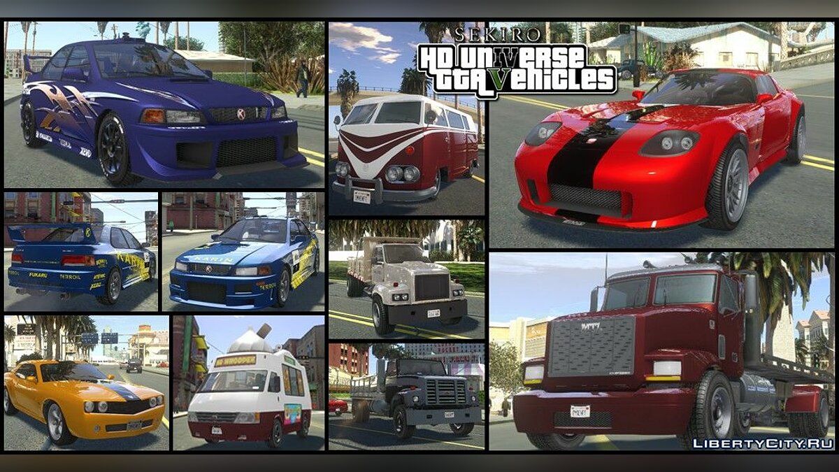 Central Mods: [GTA SA] - Pack 185 vehicles + Extras e Skate - GTA
