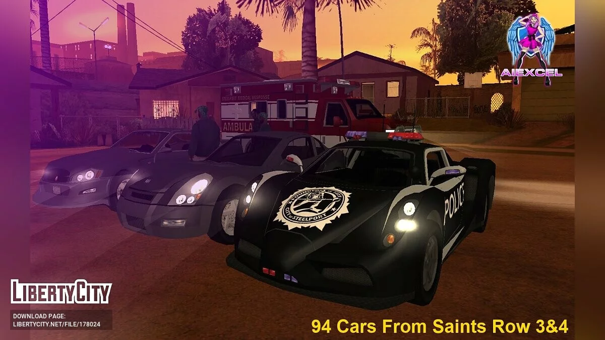 Saints Row The Third and IV Cars Pack / GTA San Andreas