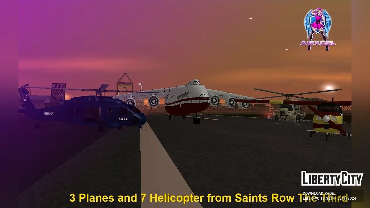 Saints Row The Third and IV Cars Pack / GTA San Andreas