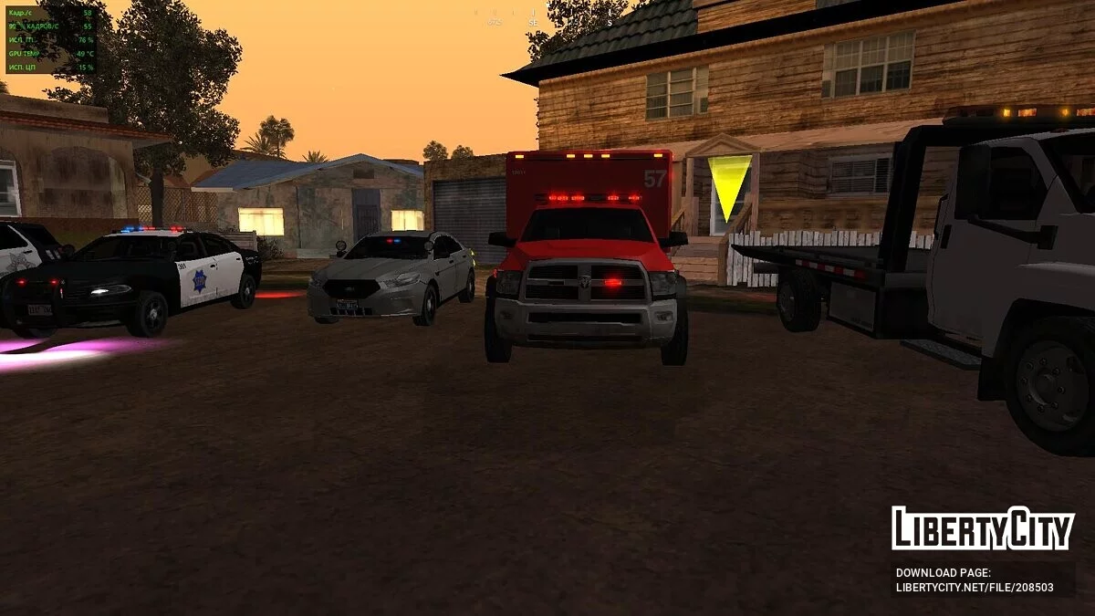 Acil Servis Araçları [AVS Uyumlu] / GTA San Andreas