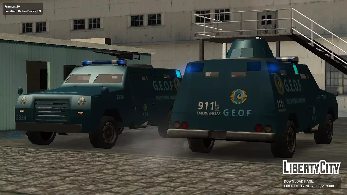 Argentina Emergency Pack (SA Style Low Poly) / GTA San Andreas