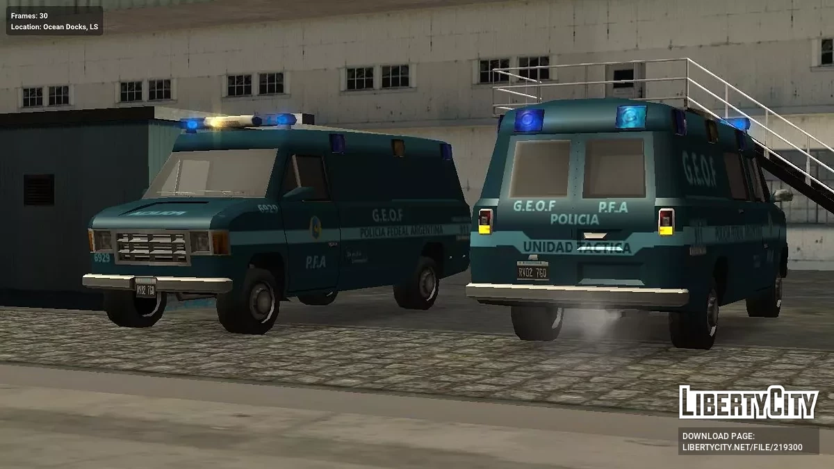 Argentina Emergency Pack (SA Style Low Poly) / GTA San Andreas