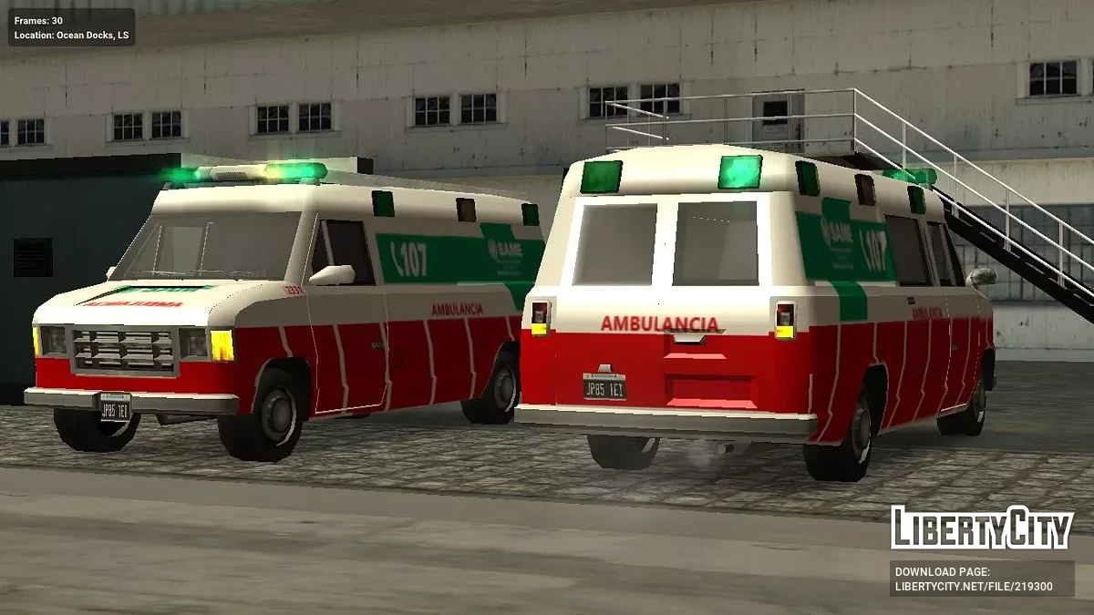 Argentina Emergency Pack (SA Style Low Poly) / GTA San Andreas