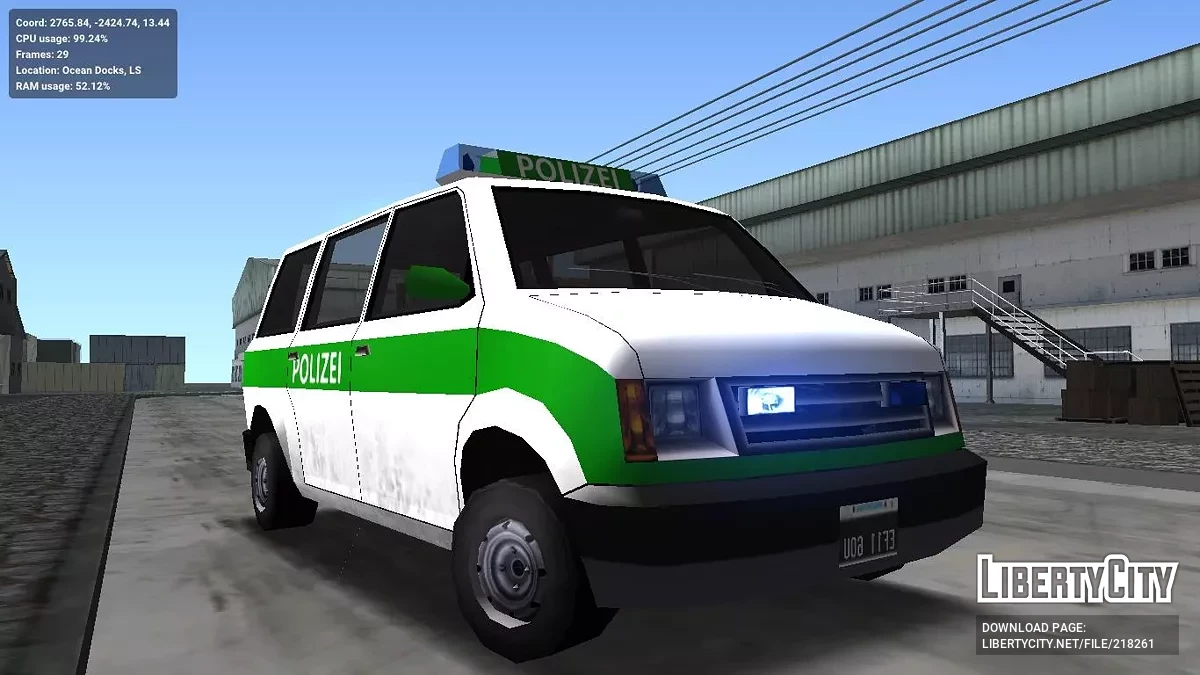 Polícia Alemã (adaptação para ImVehFt) / GTA San Andreas