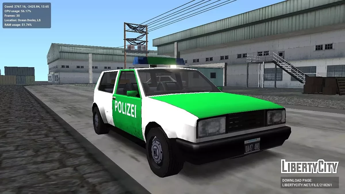 Polícia Alemã (adaptação para ImVehFt) / GTA San Andreas