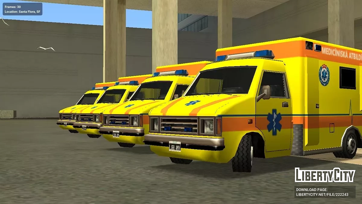 Coleção Letã de Transporte (Suporte IVF + Estilo SA) / GTA San Andreas