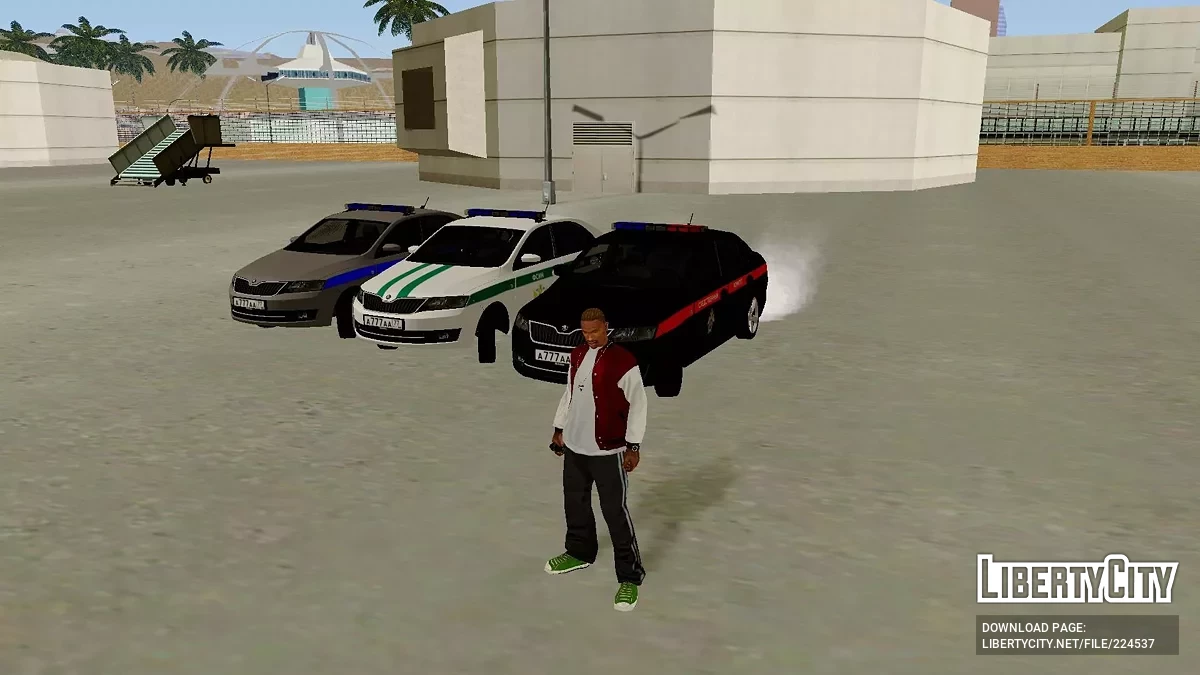 Пак автомобілів Skoda Rapid Російських силових структур / GTA San Andreas