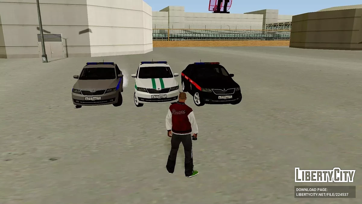 Пак автомобілів Skoda Rapid Російських силових структур / GTA San Andreas