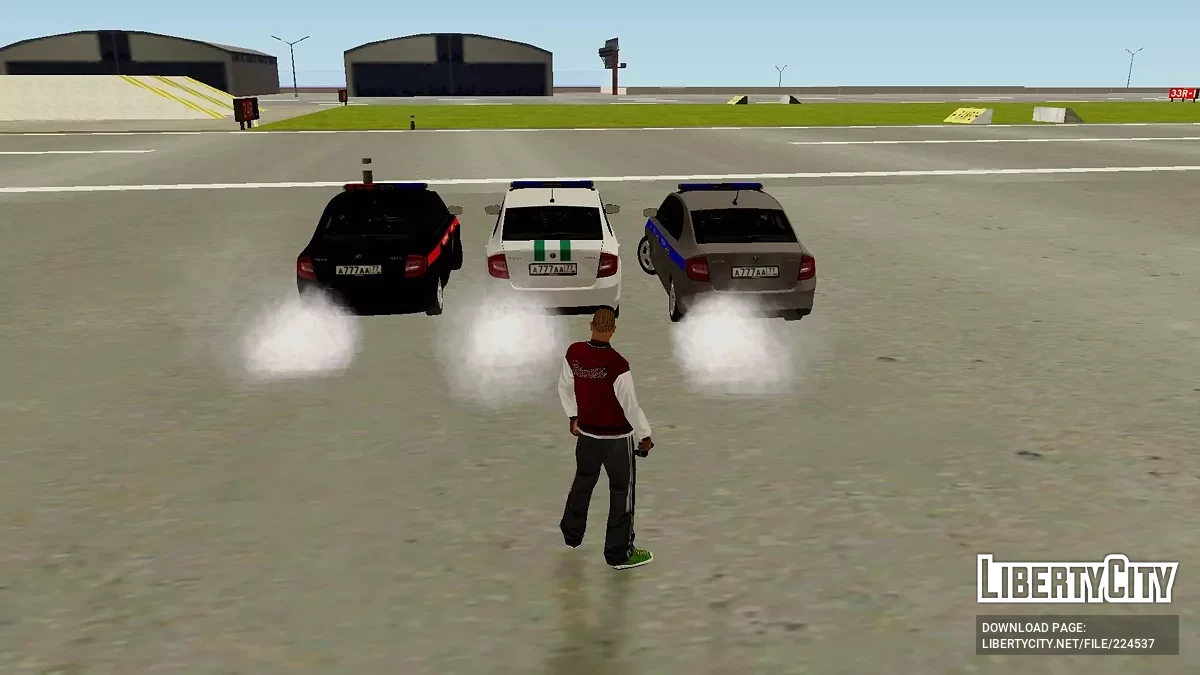 Пак автомобілів Skoda Rapid Російських силових структур / GTA San Andreas