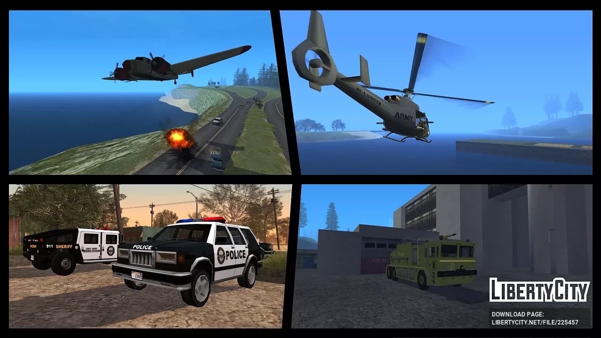 Erweiterte Vanilla-Fahrzeugpackung: Neustart / GTA San Andreas