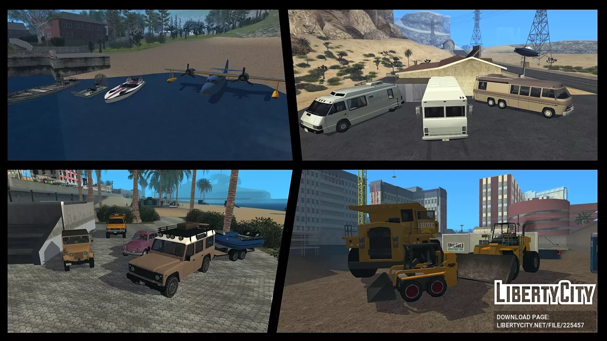 Erweiterte Vanilla-Fahrzeugpackung: Neustart / GTA San Andreas