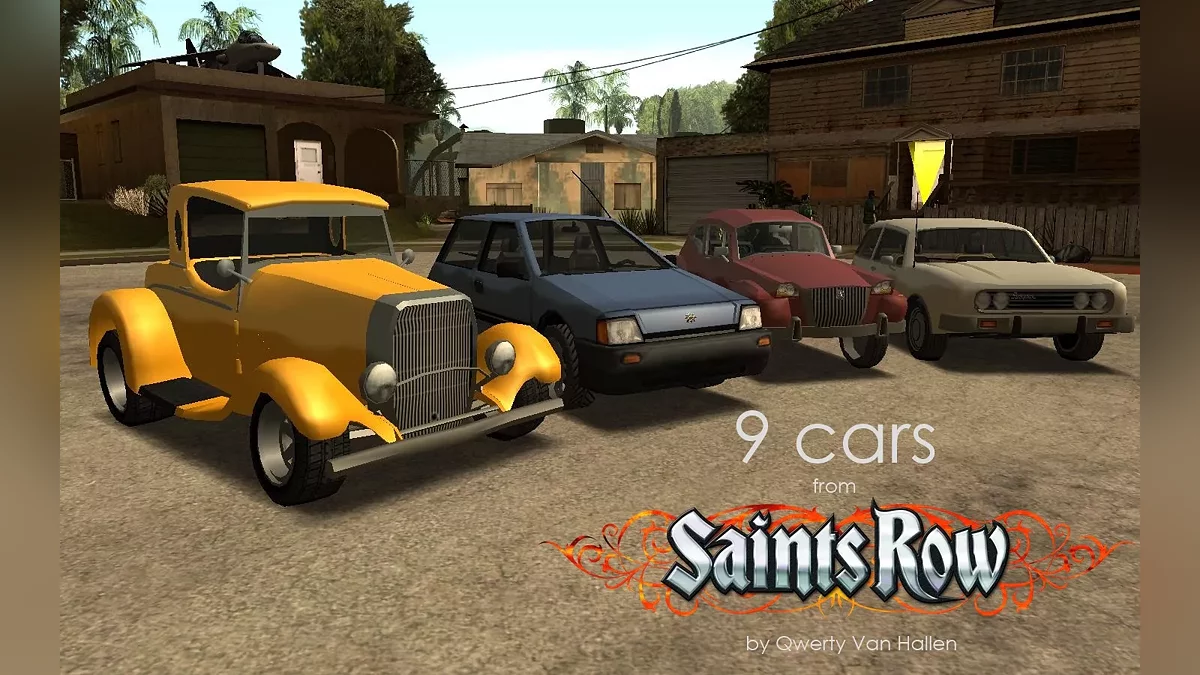 11 vehículos de Saints Row 1 y 2 / GTA San Andreas