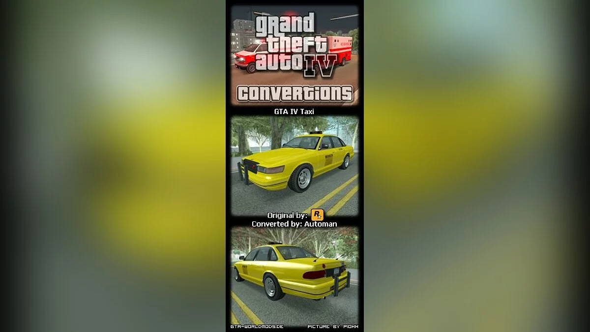 GTA 4 v2中的出租车 / GTA San Andreas